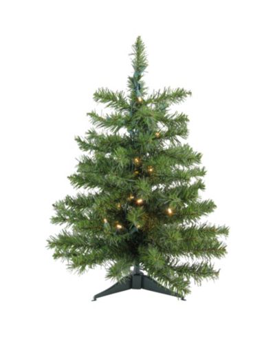 Northlight 2' Pre-Lit LED Canadian Pine Artificial Christmas Tree - Clear Lights