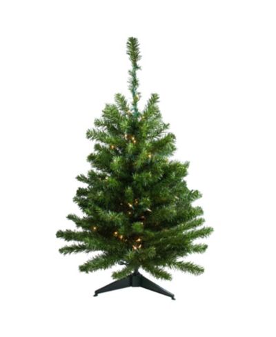 Искусственная рождественская елка Northlight 3' Pre-Lit Canadian Pine - Clear Lights