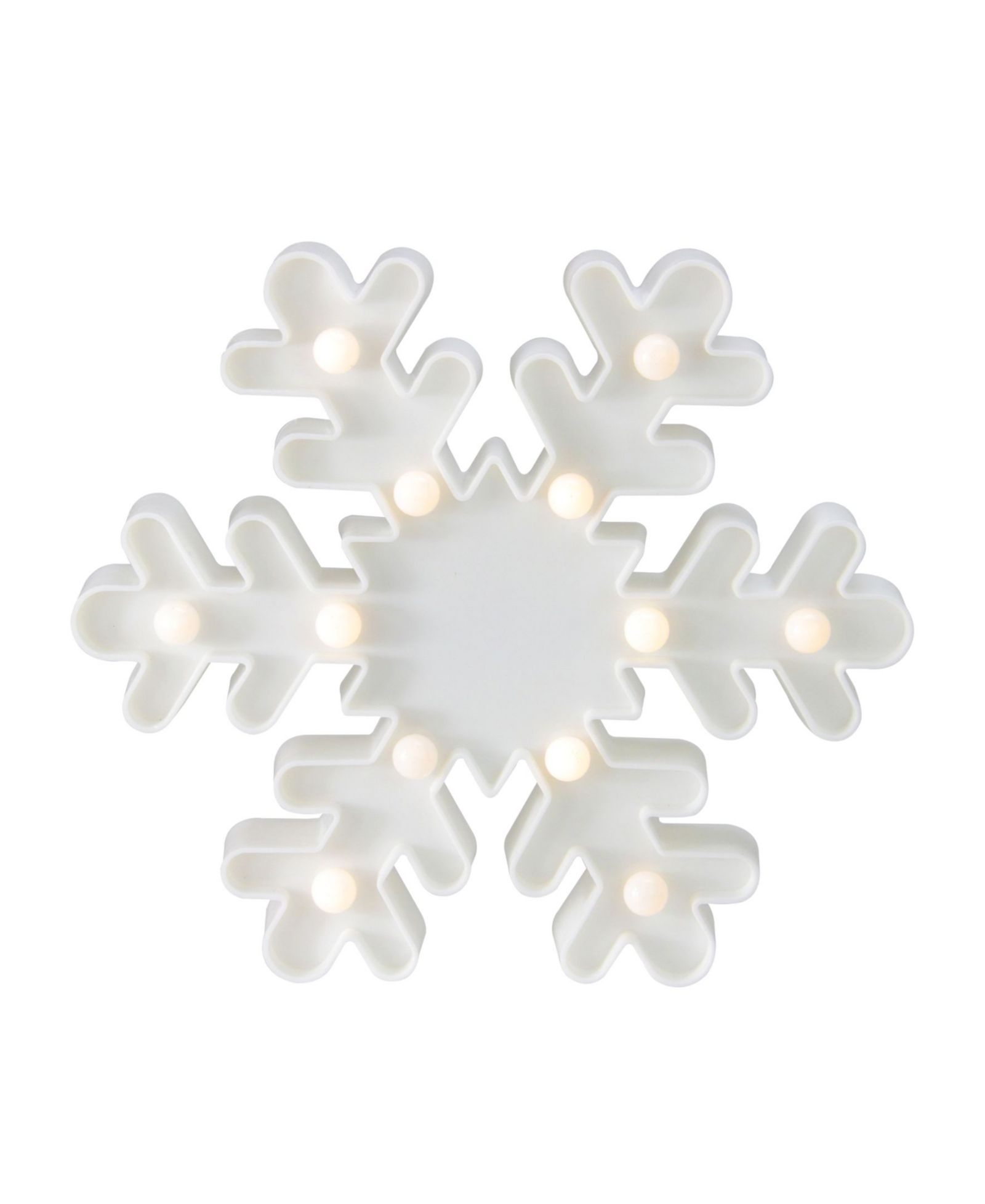Northlight световая рождественская вывеска в виде снежинки 9.5" на батарейках LED