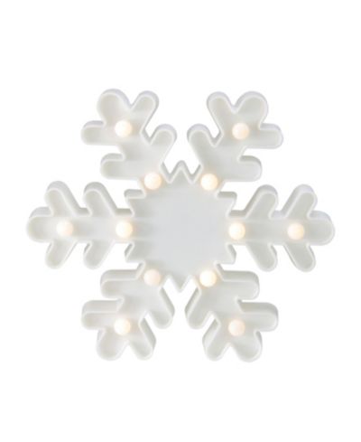 Northlight световая рождественская вывеска в виде снежинки 9.5" на батарейках LED