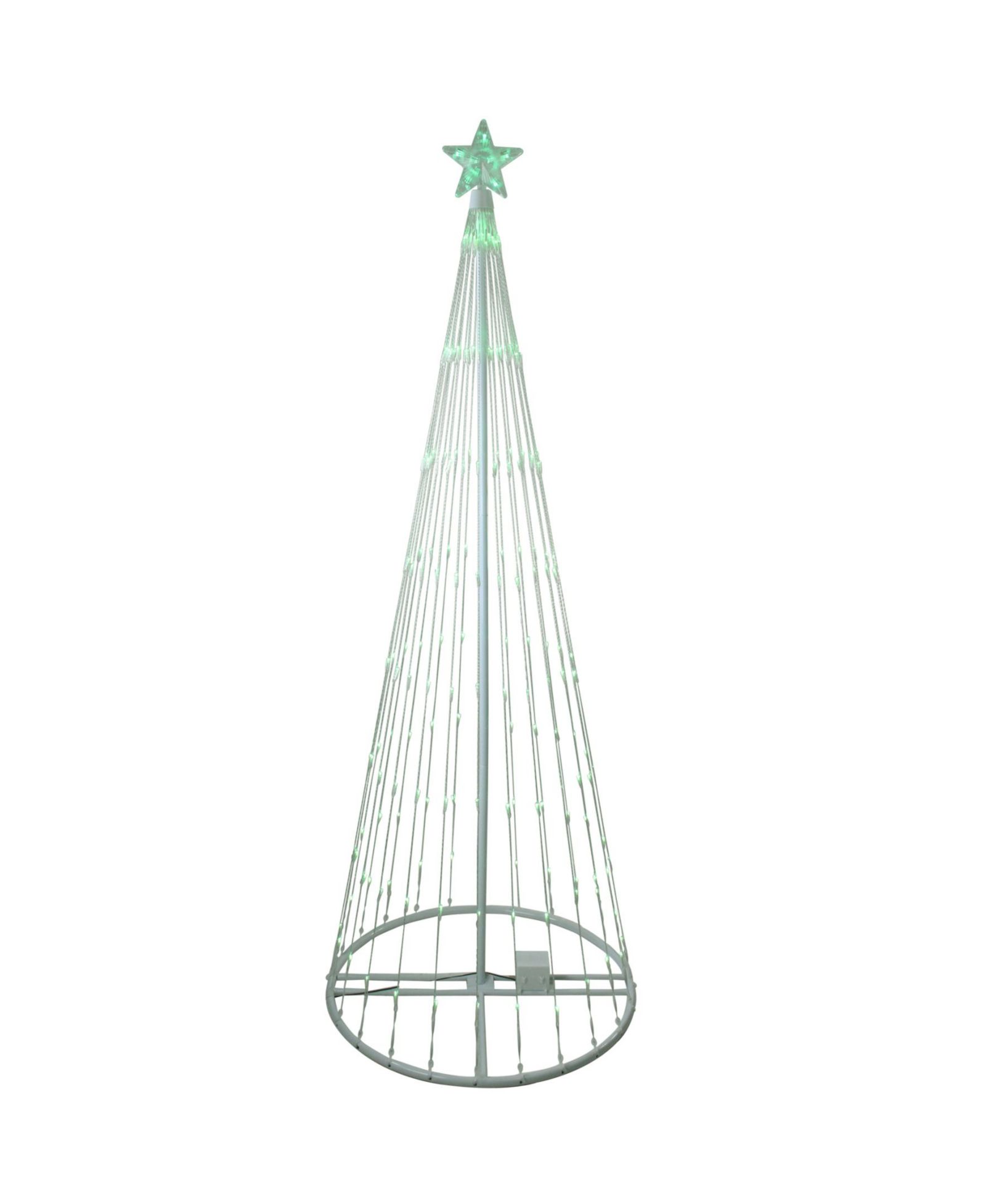 Northlight 12' Green LED Lighted Show Cone Christmas Tree Outdoor Decoration