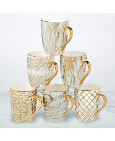 Certified International Matrix Tone Mugs, Set of 6