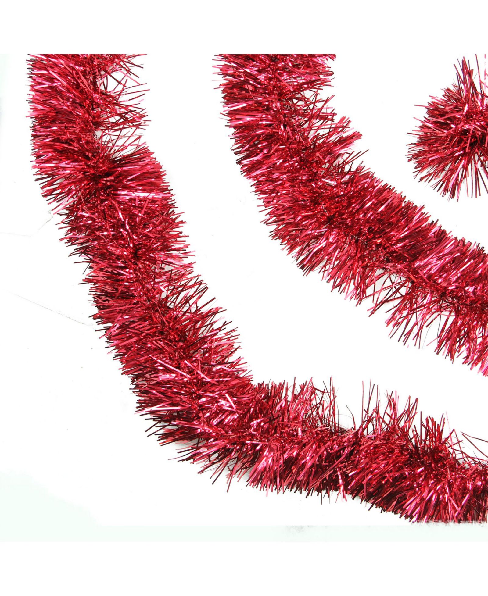 Гирлянда Northlight 50' Traditional Shiny Red 6 Ply Christmas Foil Tinsel Garland - Unlit