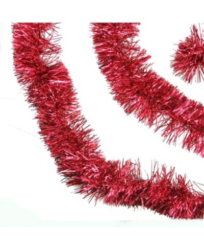 Гирлянда Northlight 50' Traditional Shiny Red 6 Ply Christmas Foil Tinsel Garland - Unlit