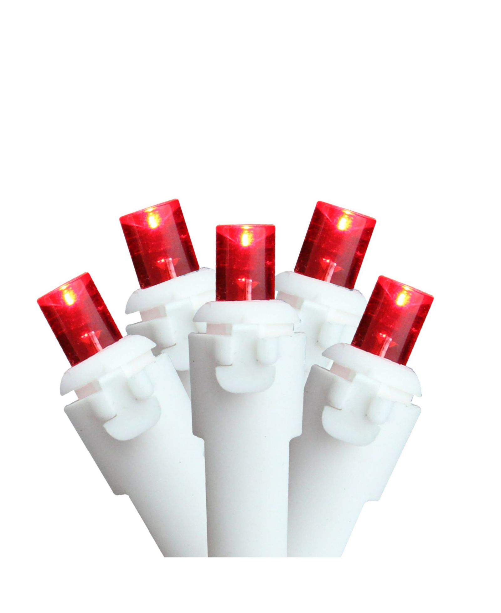 Рождественские гирлянды Northlight Red LED Wide Angle, White Wire, 50 шт