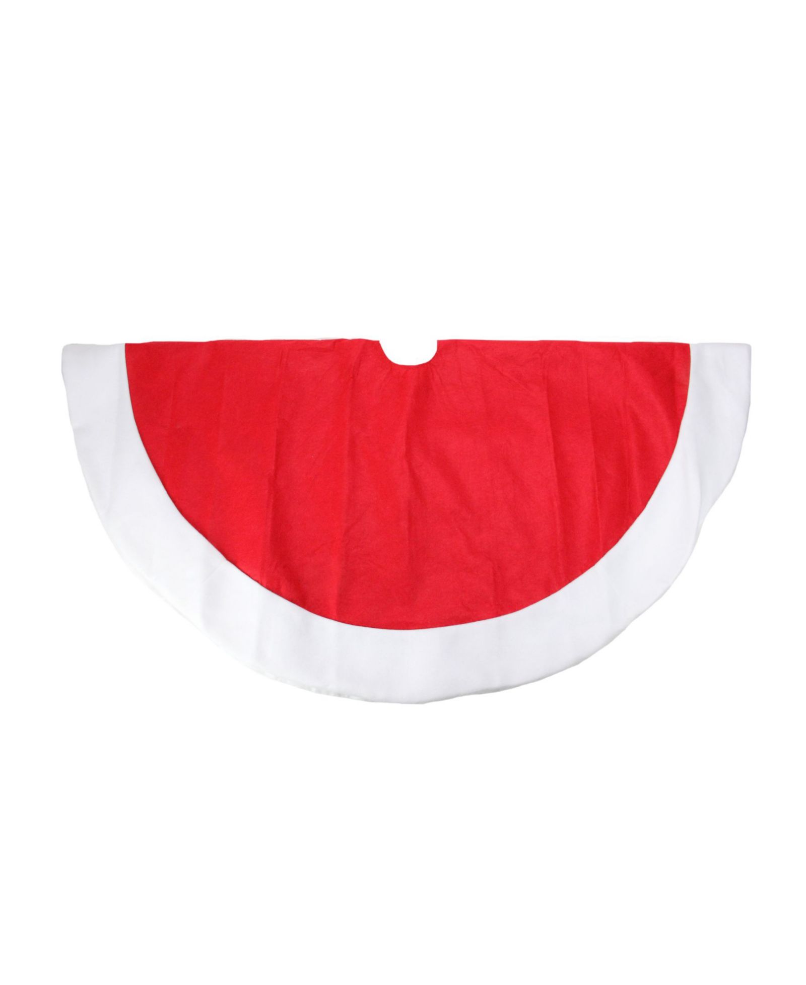 Northlight традиционная юбка под елку Red Christmas Tree Skirt с белой каймой