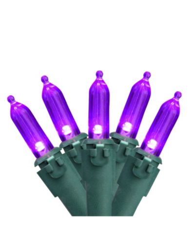 Светодиодные мини-гирлянды Northlight Purple 100-Bulb LED Green Wire