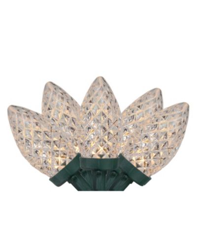 Northlight Набор из 100 светодиодных гирлянд C9 Warm White Green Wire