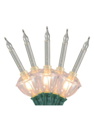 Набор из 7 штук Northlight Clear Retro Christmas Bubble Lights 6 ft Green Wire
