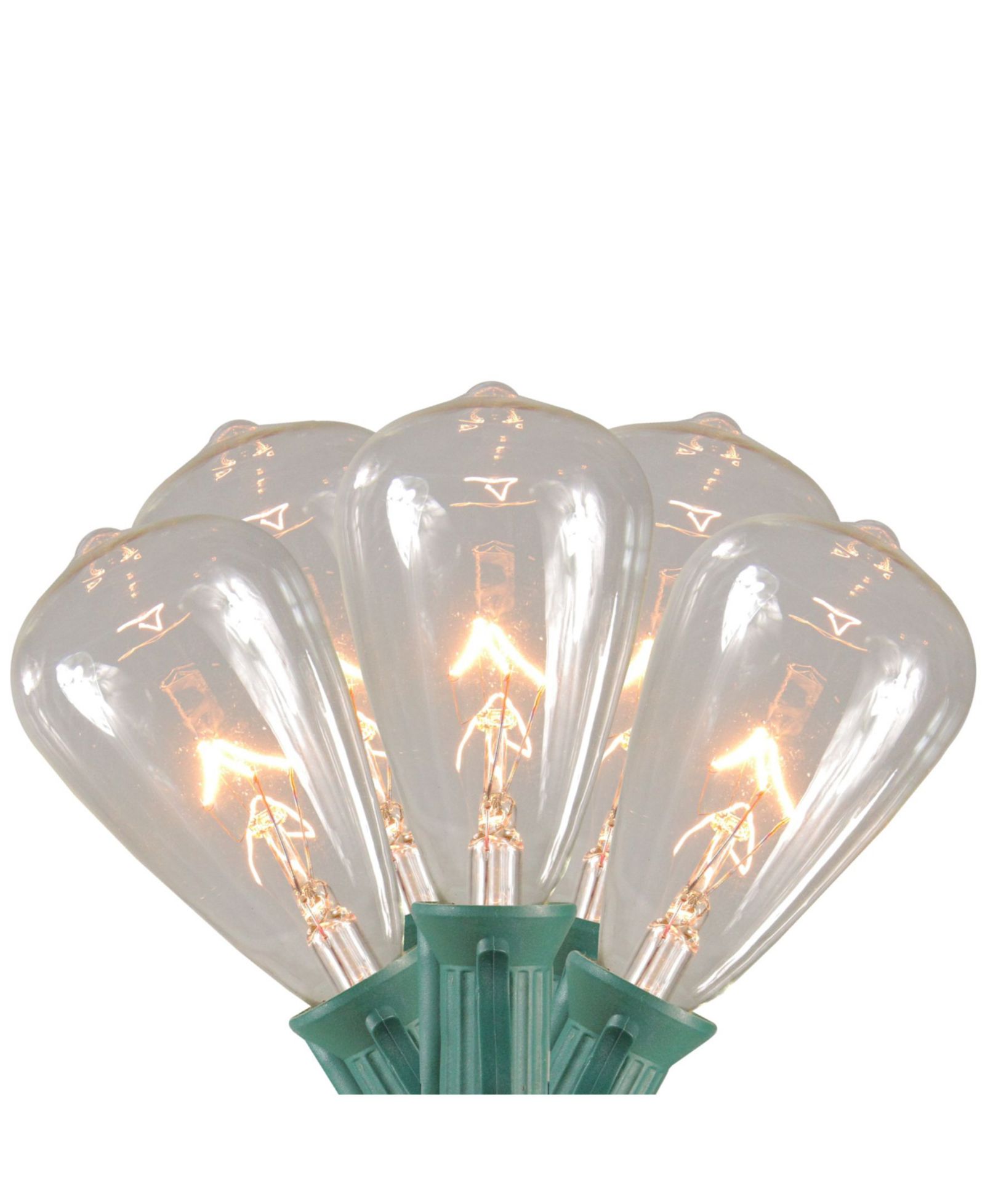Northlight гирлянда из 10 стеклянных ламп Edison 9 ft зеленая