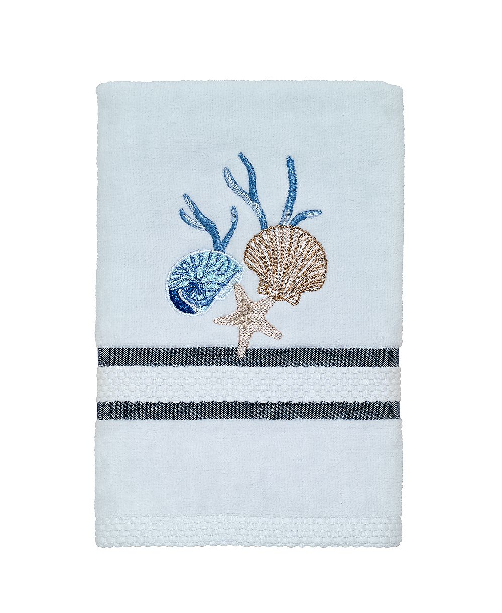 Avanti полотенце для рук Blue Lagoon Ombre Seashells, 16" x 30"