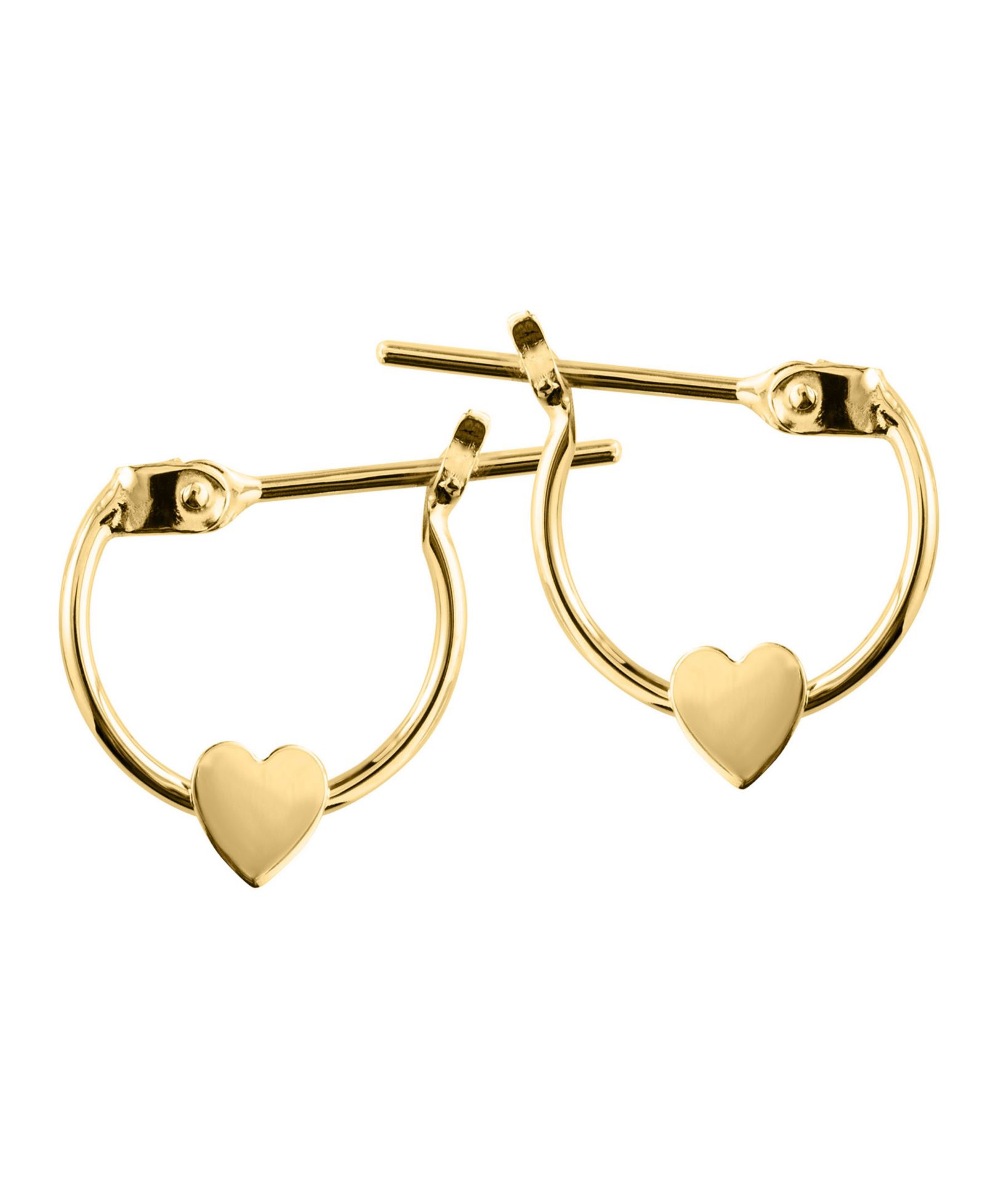 Детские серьги Heart 14k Yellow Gold