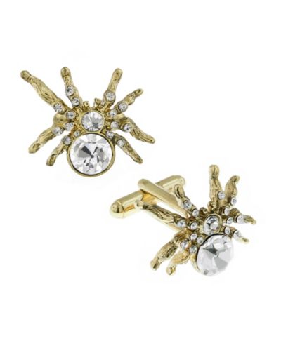 Серьги-подтяжки 1928 Jewelry с кристаллами и позолотой 14K
