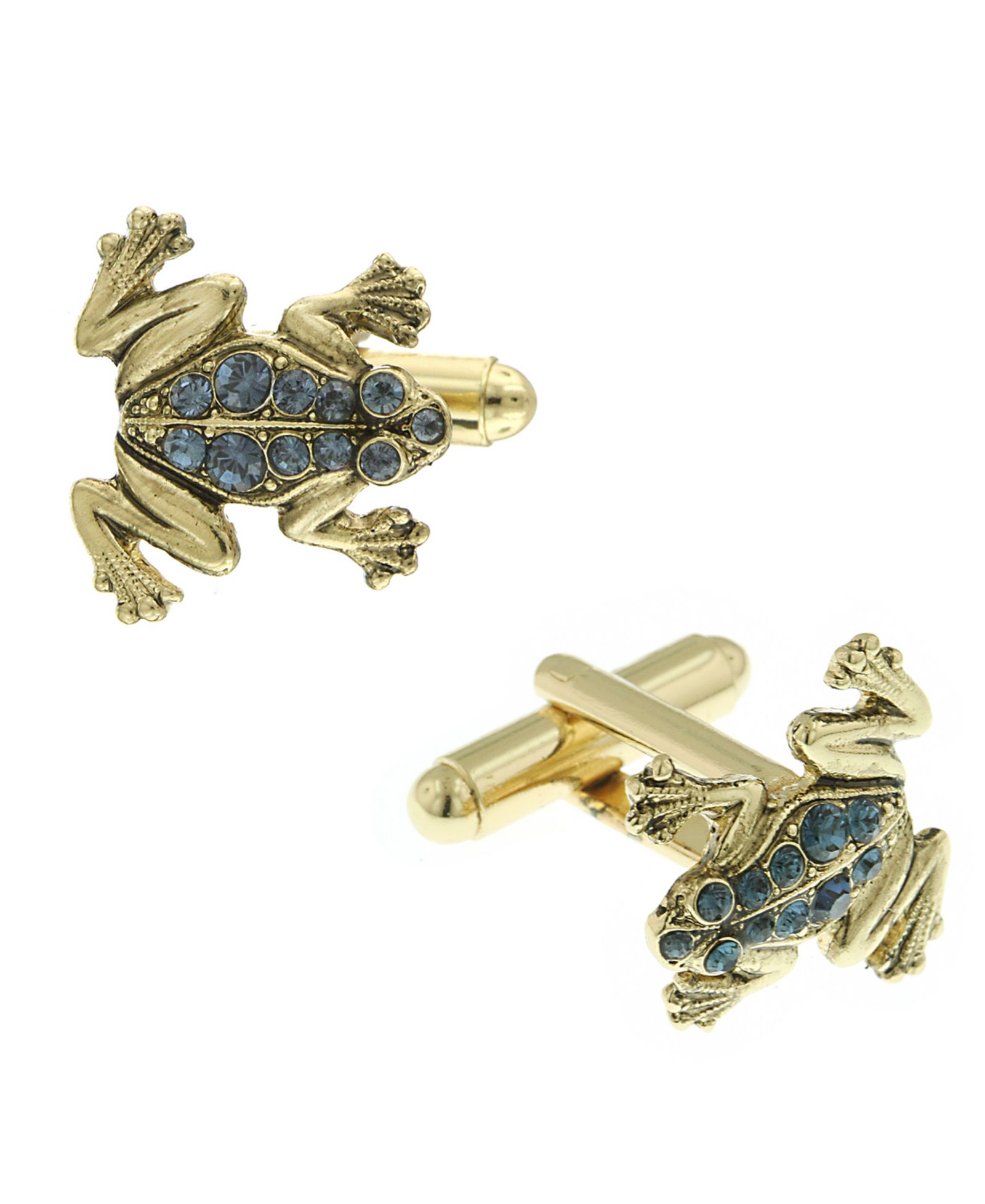 Серьга-кафф 1928 Jewelry 14K Gold Plated Crystal Frog