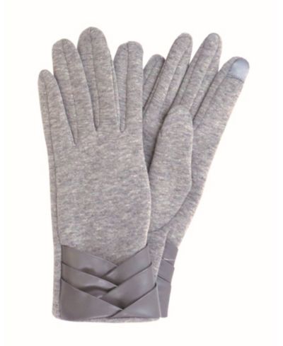 Женские перчатки Marcus Adler Pleated Cuff Jersey Touchscreen