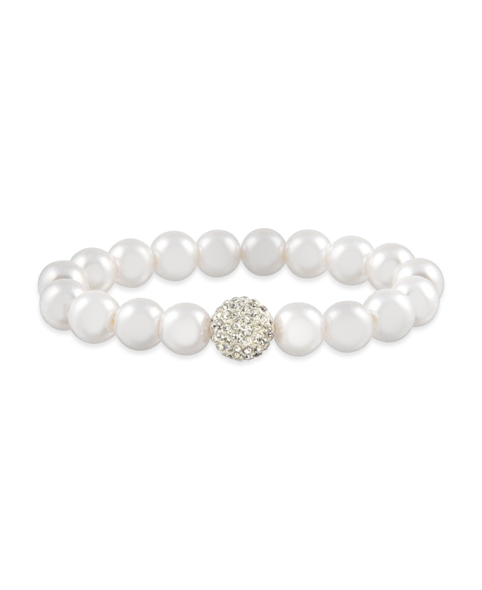 Браслет Macy's Imitation Pearl с кристаллом
