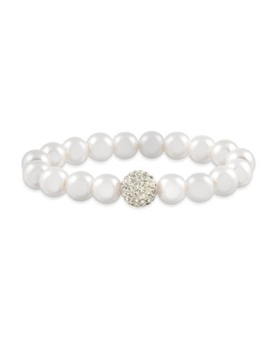 Браслет Macy's Imitation Pearl с кристаллом
