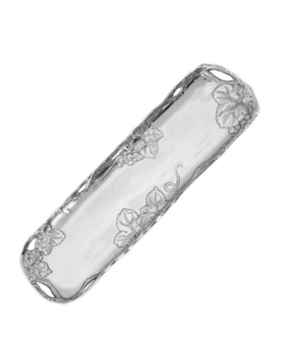 Arthur Court Designs Aluminum Grape Vineyard Oblong Tray