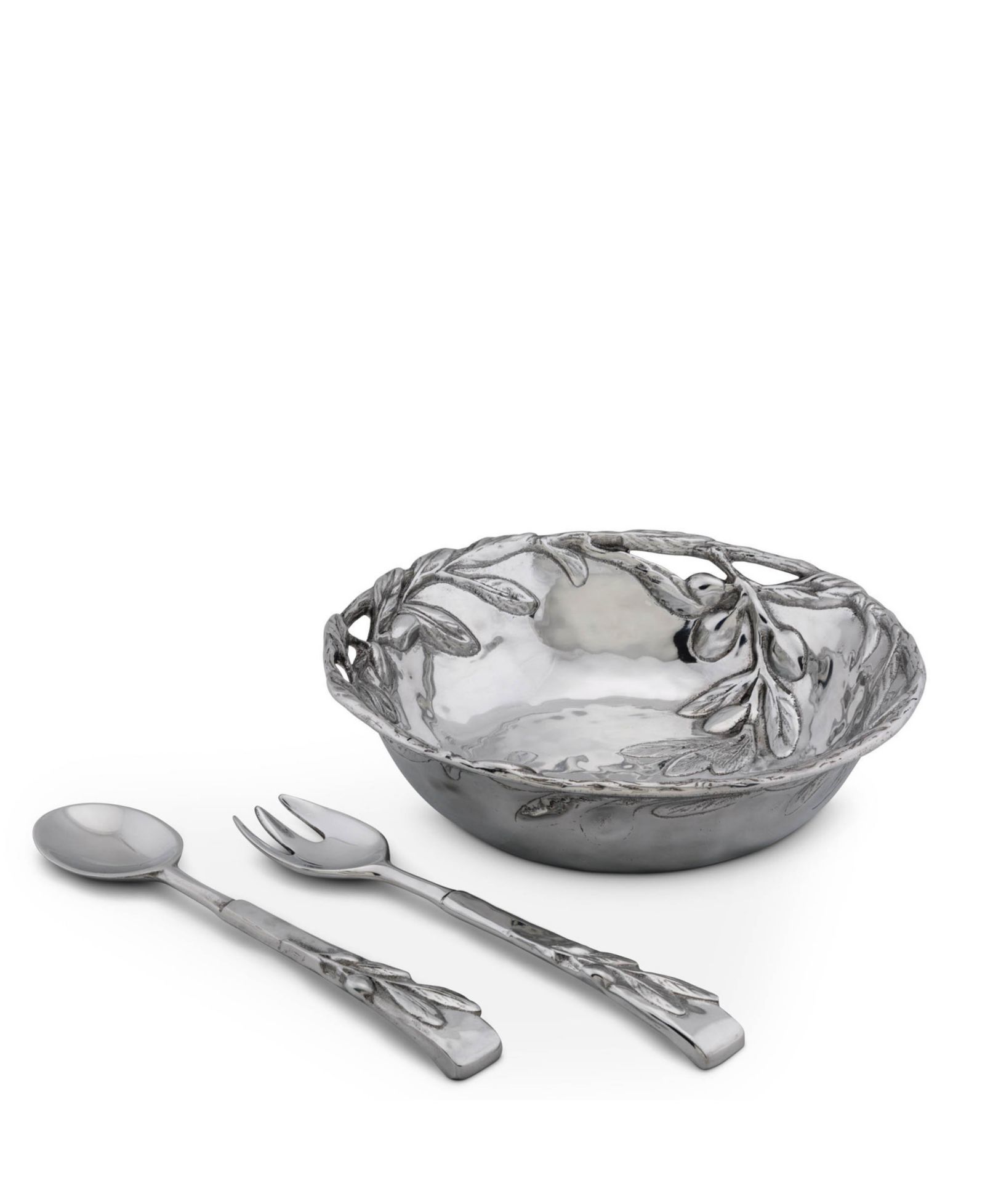Набор салатников Arthur Court Aluminum, Olive Pattern, 3 Pieces