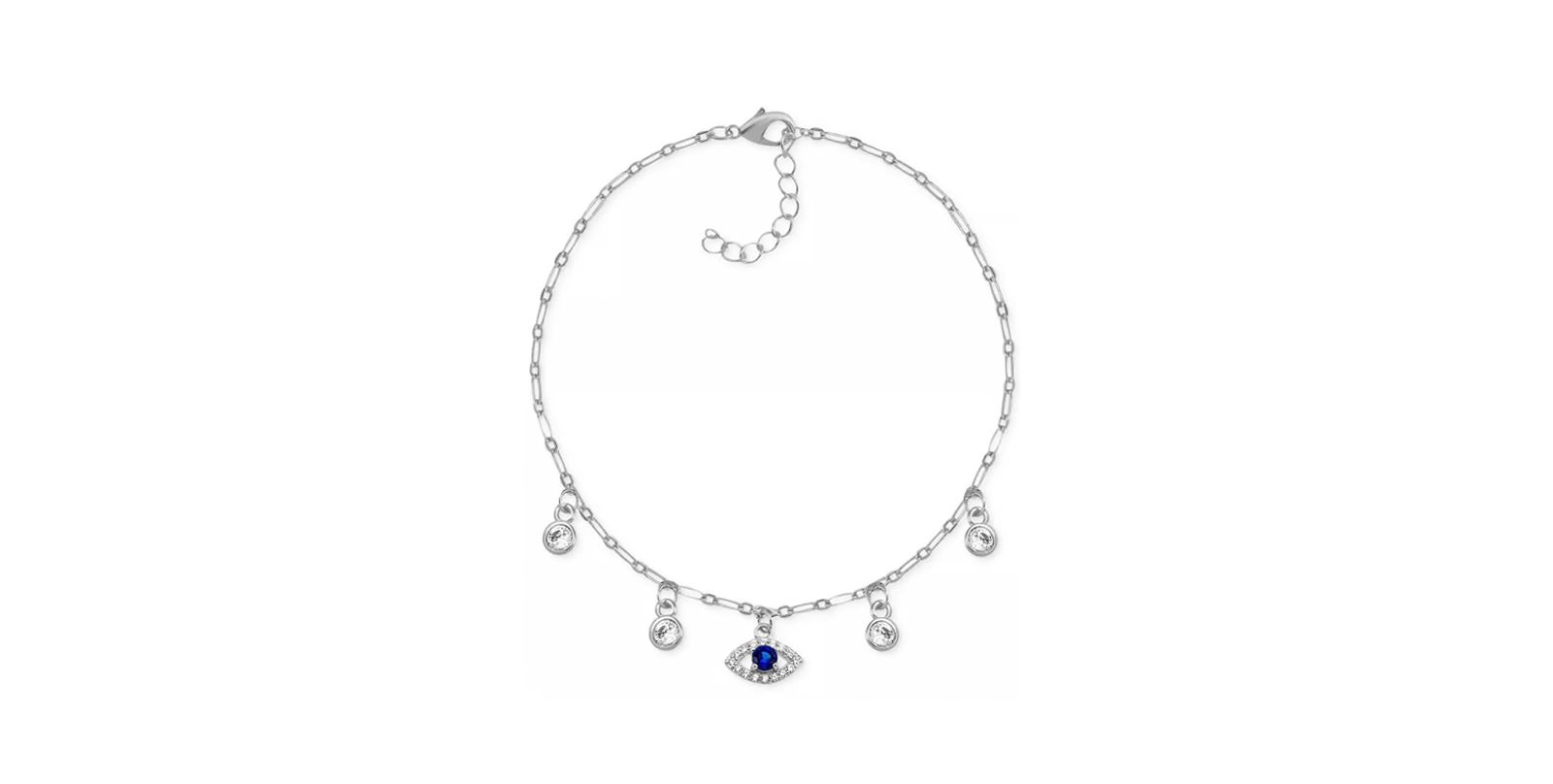 Браслет на ногу And Now This Blue Evil Eye Crystal Station