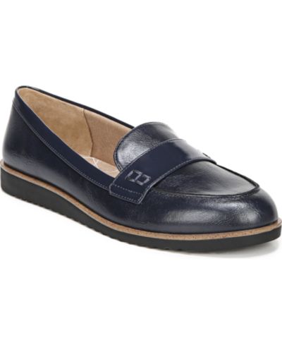 Navy Faux Leather/Faux Patent