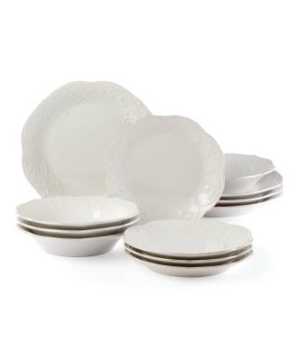 Lenox French Perle White 12 Pc. Dinnerware Set, Service for 4