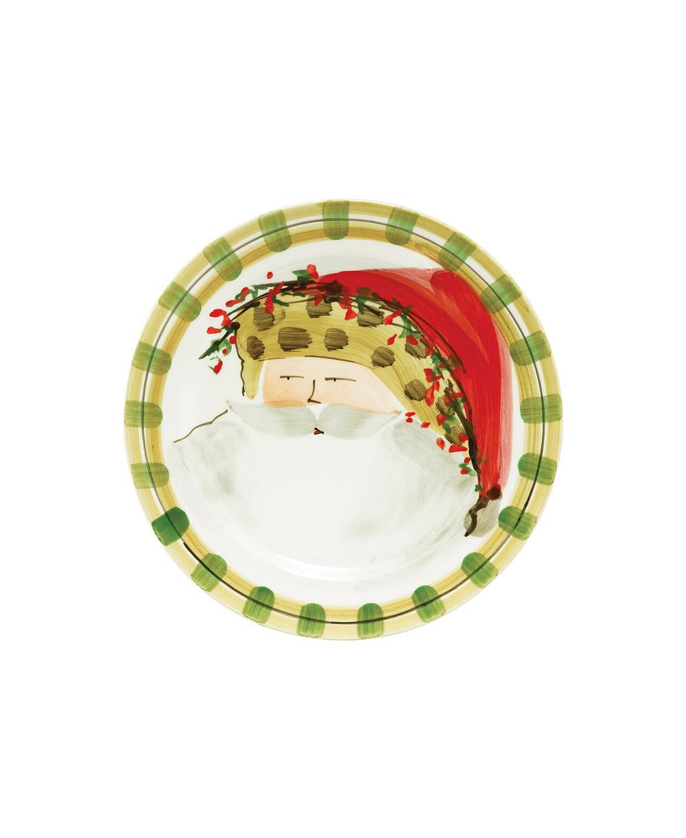 Салатная тарелка Vietri Old St. Nick Brown