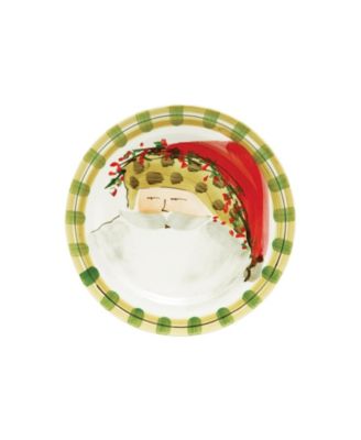 Vietri Old St. Nick Brown Salad Plate