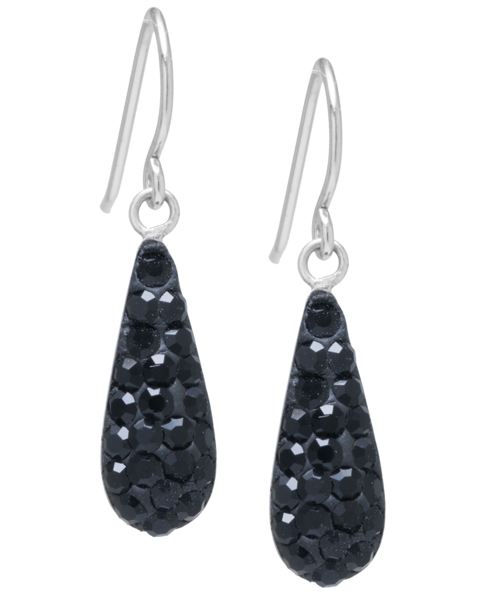 Серьги Pave Crystal Teardrop из стерлингового серебра