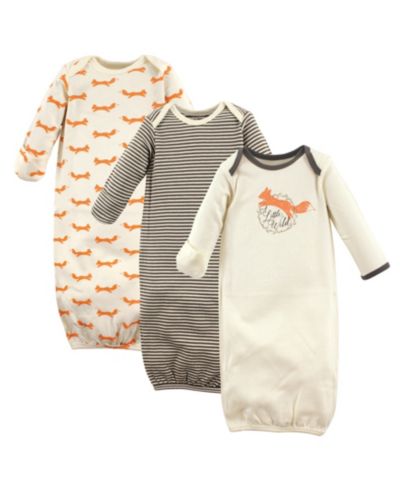 Touched by Nature Baby Boys Soft Natural Cotton Sleep Gowns