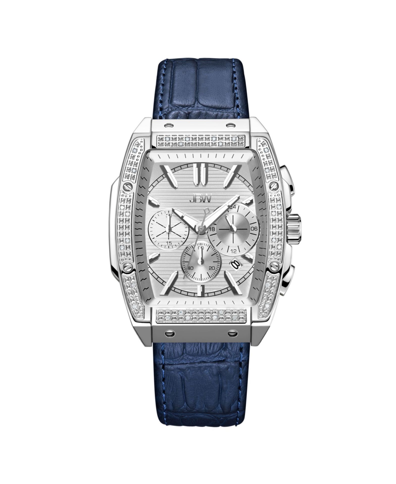 Jbw Мужские часы Echelon Diamond (1/4 ct. t.w.) из нержавеющей стали 41mm