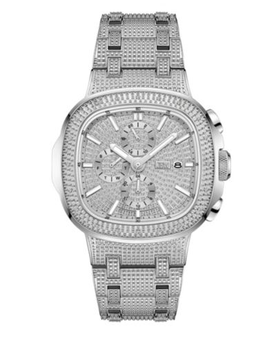 Мужские часы JBW Diamond (1/5 ct. t.w.) из нержавеющей стали 48mm