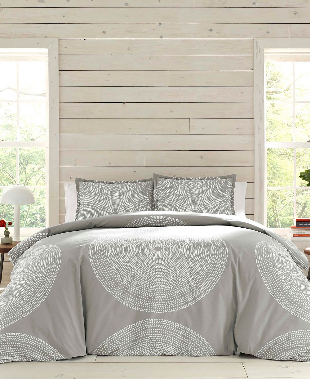 Marimekko Fokus Cotton Reversible 3 Piece Comforter Set, Full/Queen