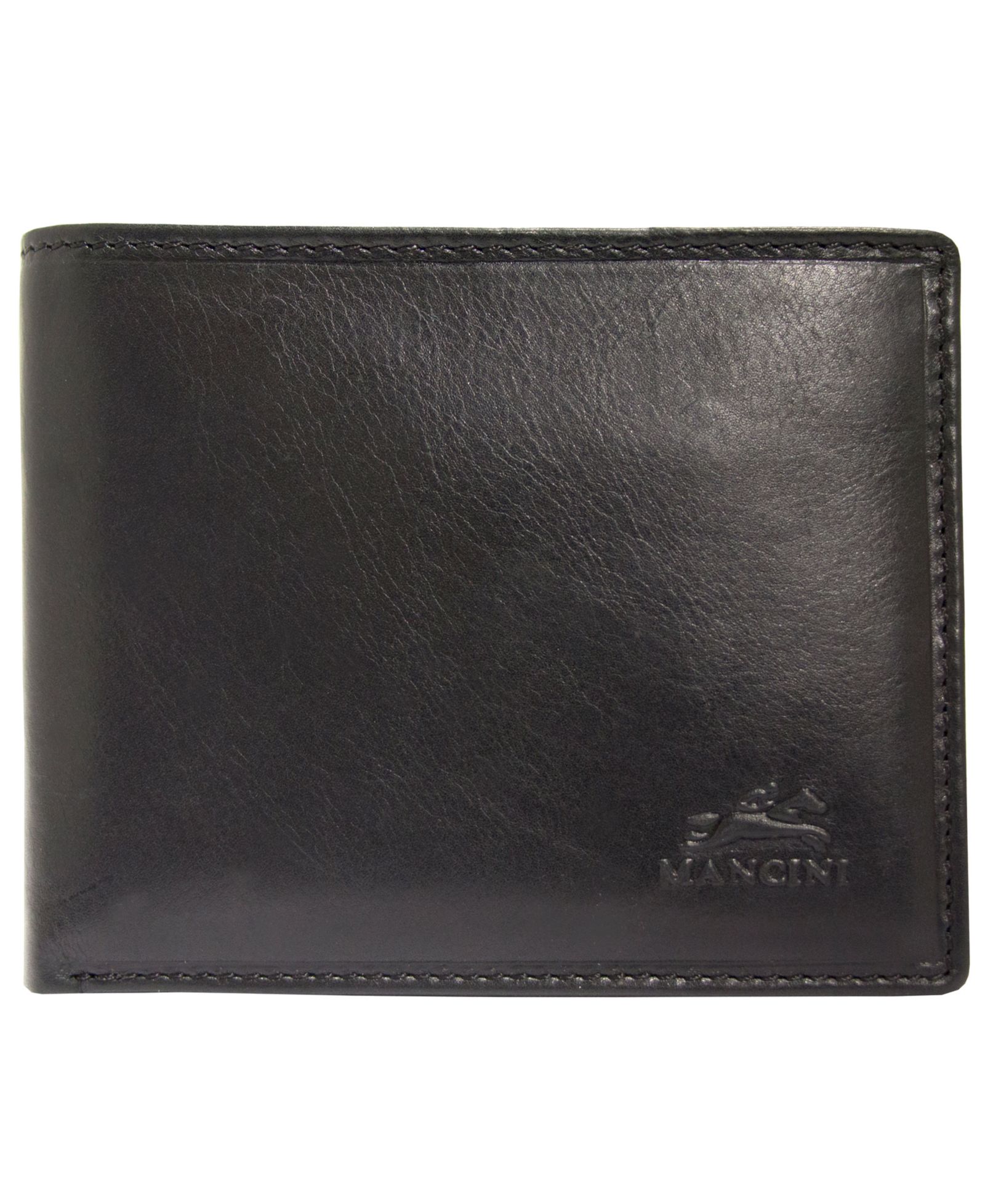 Mancini Men's Boulder Collection RFID Secure Billfold with Removable Left Wing Passcase