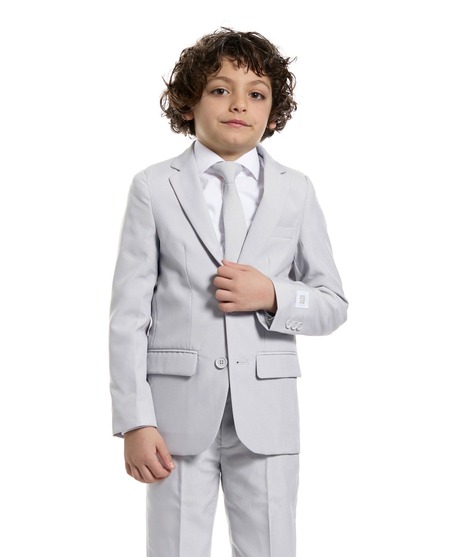 Костюм OppoSuits для малышей и маленьких мальчиков Groovy Grey Slim Fit, включая пиджак, брюки и галстук