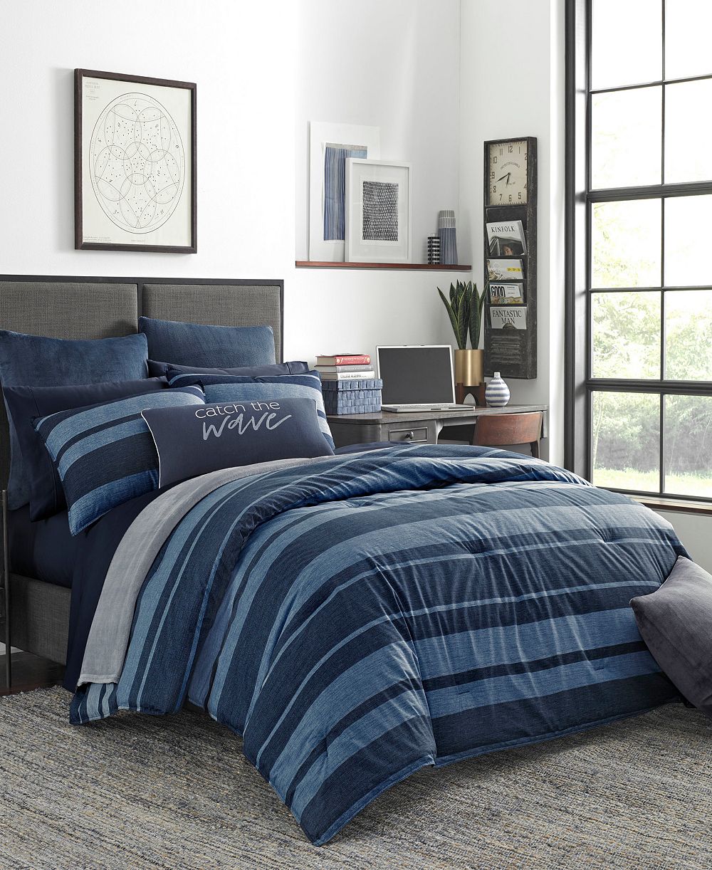Nautica Longpoint Reversible 3-Piece Comforter Set, Full/Queen