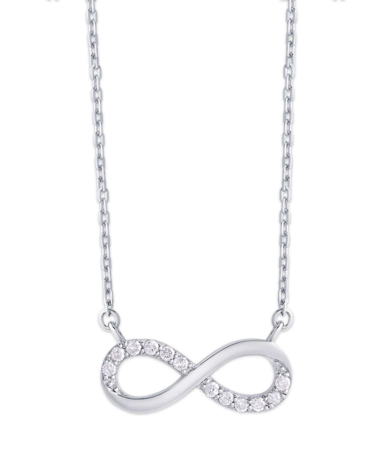 Подвеска Infinity Necklace Diamond 1/5 ct. t.w. Sterling Silver