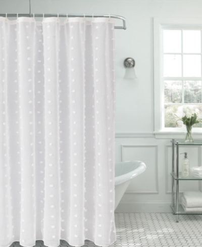 L'Auberge 3D Snowball Shower Curtain, 70" x 72
