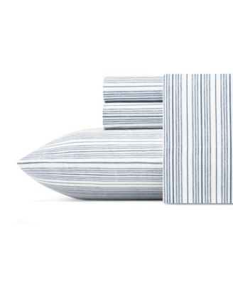 Nautica Beaux Stripe Cotton Percale 3-Piece Sheet Set, Twin XL