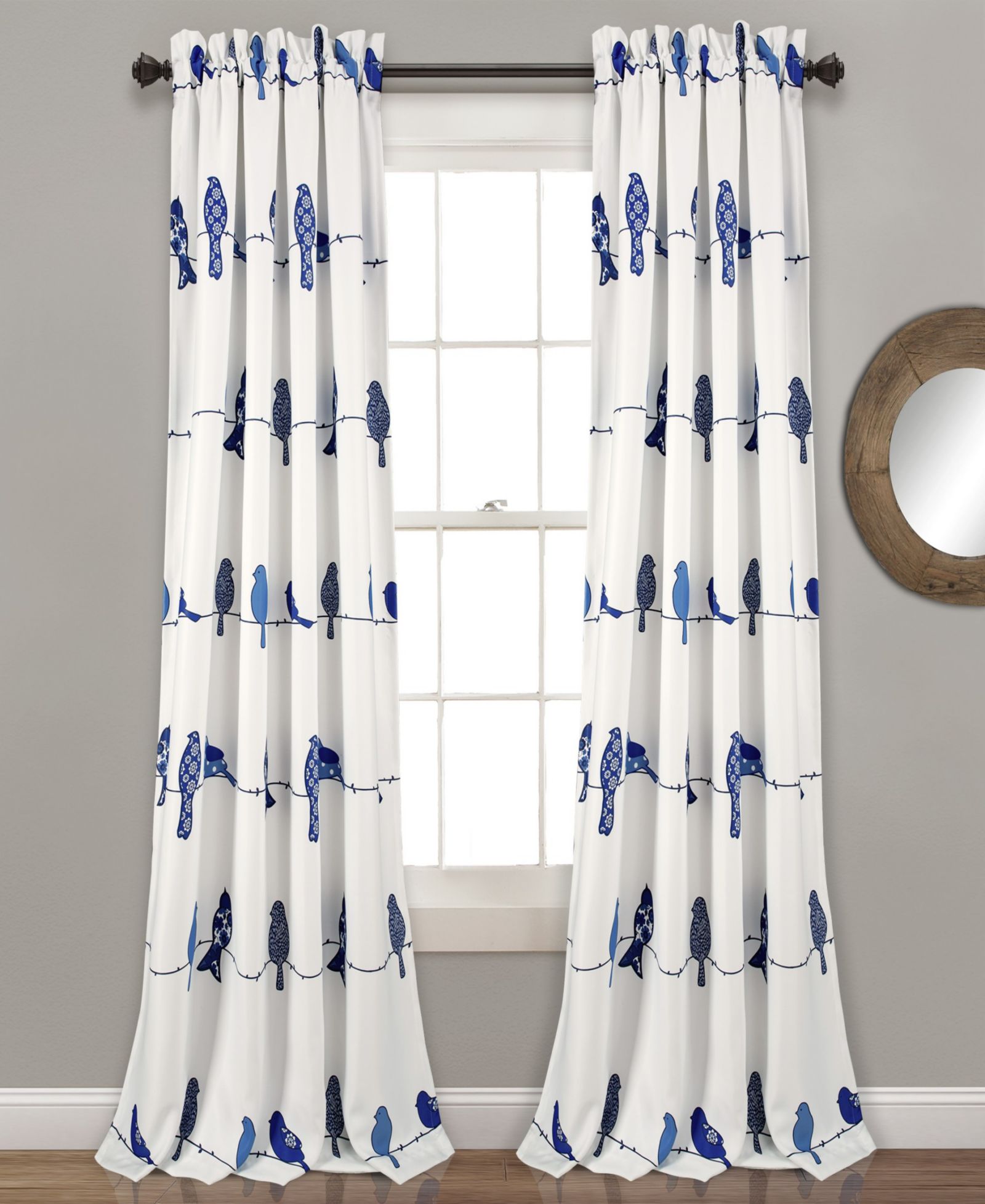 Шторы Lush Decor Rowley Birds Light Filtering