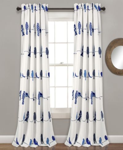 Шторы Lush Decor Rowley Birds Light Filtering