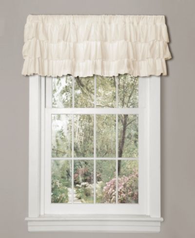 Lush Decor Belle Valance штора 84"W x 18"L айвори - оборка для окна - кремовая штора для кухни