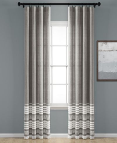 Lush Decor шторы Lush Decor Nantucket Cotton Blend 40" W x 95" L
