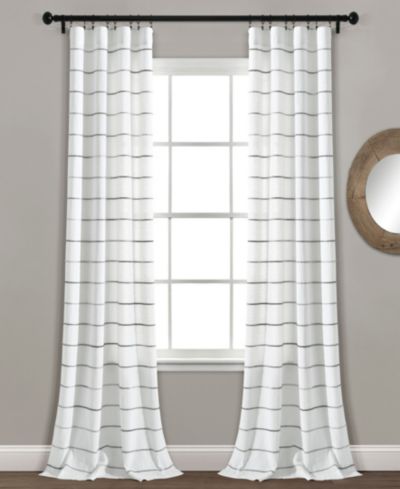 Шторы Lush Decor Ombre Stripe Yarn Dyed Cotton Blend Window Curtain Panels