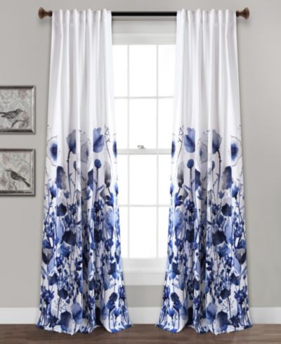 Lush Decor Zuri Flora Room-Darkening Window Curtain Panels