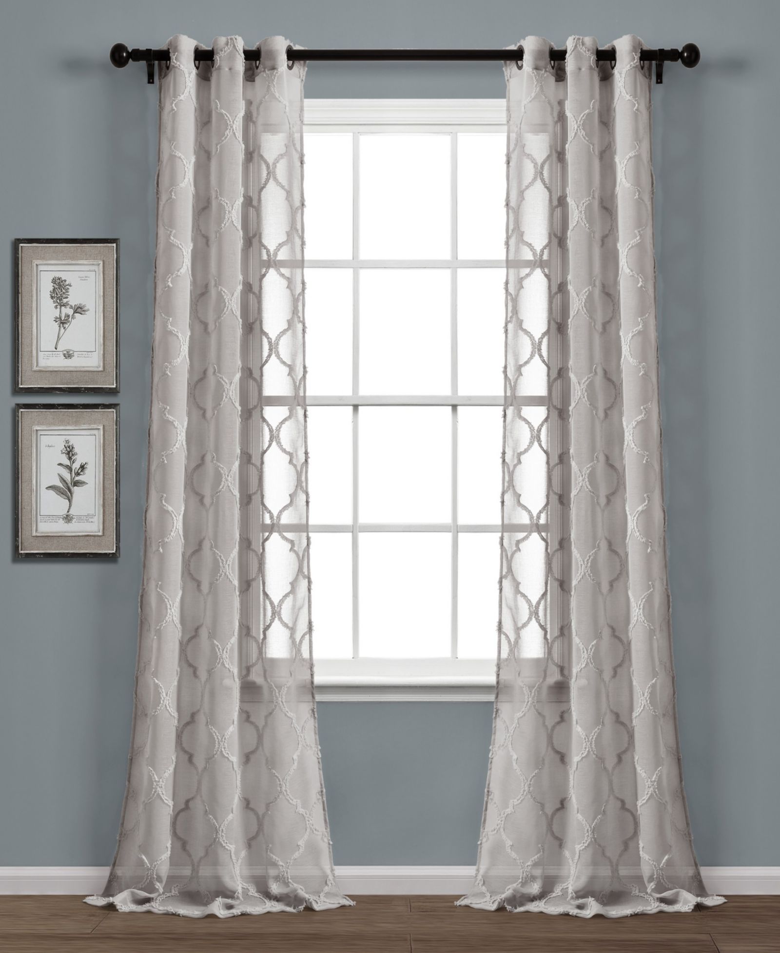 Комплект штор Lush Decor Avon Trellis Grommet Sheer