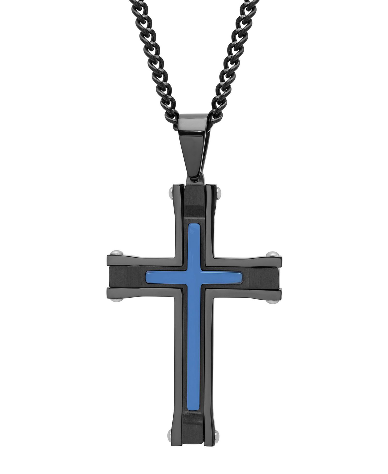 Мужской кулон-подвеска Stacked Cross