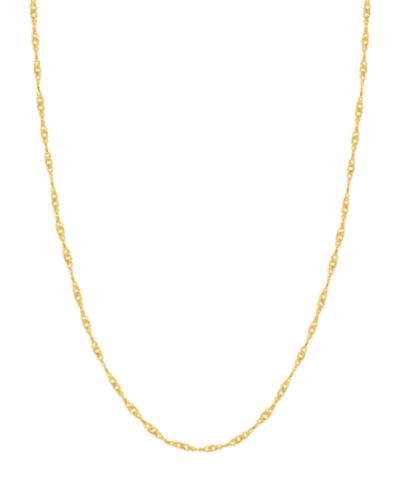 14K Yellow Gold Singapore 20" Chain (0.85 mm)