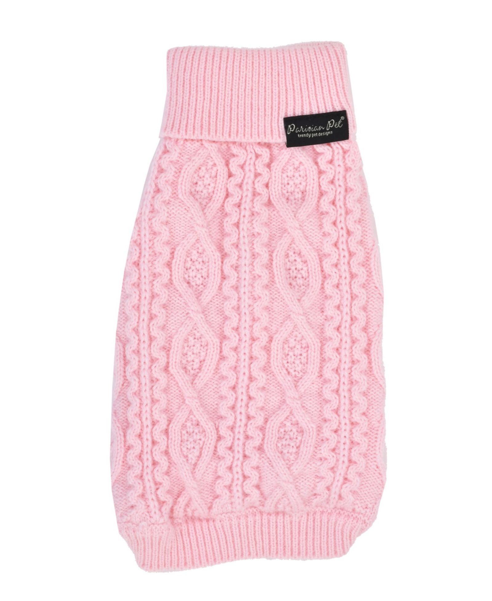 Свитер Parisian Pet Cable Knit, розовый