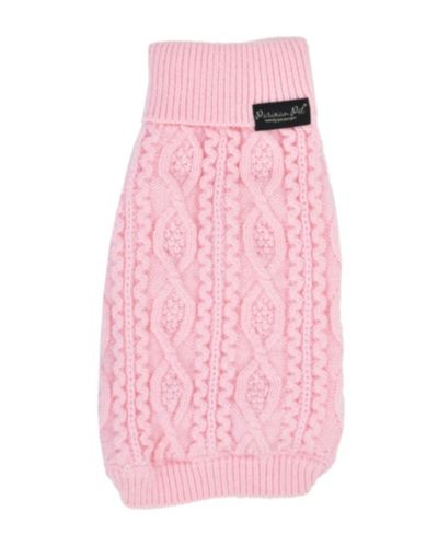 Свитер Parisian Pet Cable Knit, розовый